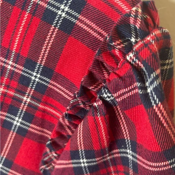 Draper James Red Plaid Blouse - Picture 5 of 5